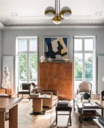 French Art Deco Sycamore and Mahogany Armoire by Dominique - Image 40