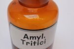 Vintage German Amber Glass "Amylum Tritici" Apothecary Bottle - Image 9