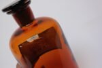 Vintage German Amber Glass "Ol. Vaselini" Apothecary Bottle - Image 11
