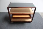 Mid-Century Modern Rosewood and Cork Bar Cart by Roger Sprunger for Dunbar - Image 6