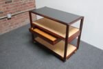 Mid-Century Modern Rosewood and Cork Bar Cart by Roger Sprunger for Dunbar - Image 2