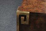 Vintage Elm Burl and Brass Greek Key Credenza by William Doezema for Mastercraft - Image 13