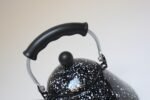 Vintage Black Enamel Graniteware / Splatterware Teapot - Image 17