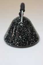 Vintage Black Enamel Graniteware / Splatterware Teapot - Image 5