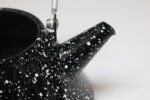 Vintage Black Enamel Graniteware / Splatterware Teapot - Image 12