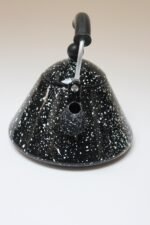 Vintage Black Enamel Graniteware / Splatterware Teapot - Image 4