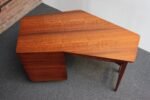 Bertha Schaefer for Singer and Sons Italian Walnut Asymmetrical Desk - Image 10