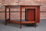 Bertha Schaefer for Singer and Sons Italian Walnut Asymmetrical Desk - Image 6