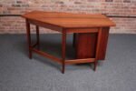 Bertha Schaefer for Singer and Sons Italian Walnut Asymmetrical Desk - Image 5