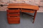 Bertha Schaefer for Singer and Sons Italian Walnut Asymmetrical Desk - Image 9