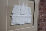 Harris Strong Framed "Victorian House" Plaster Sculpture - Image 8