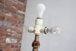 Italian Modernist Ceramic Floor Lamp with Brass Tripod Base - Image 19