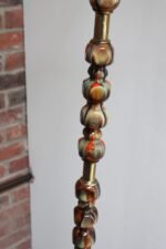 Italian Modernist Ceramic Floor Lamp with Brass Tripod Base - Image 8