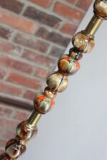 Italian Modernist Ceramic Floor Lamp with Brass Tripod Base - Image 10