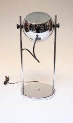 Midcentury Adjustable Chrome Eyeball Table Lamp - Image 8
