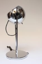 Midcentury Adjustable Chrome Eyeball Table Lamp - Image 5