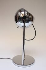 Midcentury Adjustable Chrome Eyeball Table Lamp - Image 6