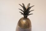 Vintage Hollywood Regency-Style Pineapple-Form Lidded Brass Jar - Image 10