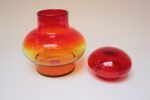 Large Vintage Glass Amberina Vase with Stopper by John Nickerson for Blenko - Image 3