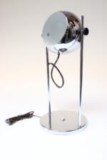 Midcentury Adjustable Chrome Eyeball Table Lamp - Image 4