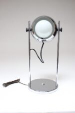 Midcentury Adjustable Chrome Eyeball Table Lamp - Image 2
