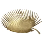 Vintage Brass Palm Leaf Centerpiece Bowl/Catchall