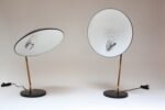 Pair of Gerald Thurston for Lightolier Brass and Metal Table Lamps - Image 9