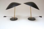 Pair of Gerald Thurston for Lightolier Brass and Metal Table Lamps - Image 7