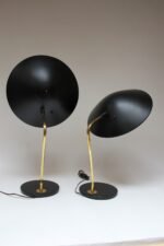 Pair of Gerald Thurston for Lightolier Brass and Metal Table Lamps - Image 12