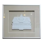 Harris Strong Framed "Victorian House" Plaster Sculpture