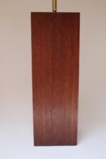 Pair of Mid Century Modern Walnut Column Block-Form Table Lamps - Image 16