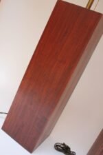 Pair of Mid Century Modern Walnut Column Block-Form Table Lamps - Image 24