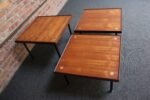 Set of Three Rosewood "Konvival" Tables/Settee by Fabrizio Bruno for Klan Italy - Image 7