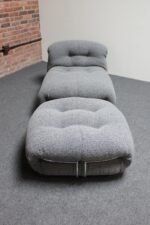 Vintage Italian "Soriana" Chaise Lounge and Ottoman by Afra and Tobia Scarpa - Image 11