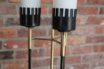 Italian Modernist Three-Fixture Glass, Brass and Metal Floor Lamp by Stilnovo - Image 17