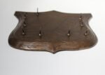 Early 20th Century Folk Art Wall-Mounted "Shield" Key Rack/Hook - Image 5