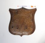 Early 20th Century Folk Art Wall-Mounted "Shield" Key Rack/Hook - Image 7