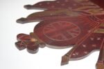 Vintage British/American Militaria Folk Art Hand-Carved and Painted Shelf Bracket - Image 12