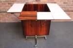 Danish Rosewood and Chrome Selectform "Magic Cube" Mobile Bar by Poul Nørreklit - Image 11