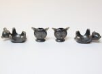 Set of Four Owl and Bear Brass Candleholders/Figurines After Walter Bosse and Herta Baller - Image 3