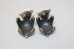 Set of Four Owl and Bear Brass Candleholders/Figurines After Walter Bosse and Herta Baller - Image 9