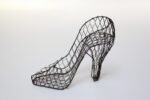 Vintage Wire Mesh High Heel Form Catchall - Image 4