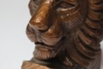 Pair of Mid-Century Modern Gold "Lion" Bookends - Image 11