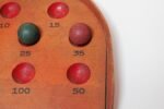 Vintage Folk Art/Primitive Skee Ball Game With Three Balls - Image 17