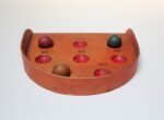 Vintage Folk Art/Primitive Skee Ball Game With Three Balls - Image 8