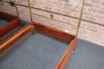 Pair of Vintage Italian Mahogany and Brass Beds by Carlo de Carli for Sormani - Image 16