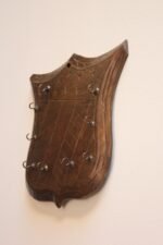Early 20th Century Folk Art Wall-Mounted "Shield" Key Rack/Hook - Image 2