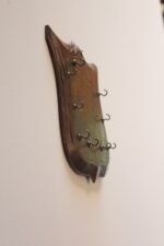 Early 20th Century Folk Art Wall-Mounted "Shield" Key Rack/Hook - Image 3