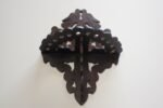 Vintage Folk Art Fretwork Pipe Holder With Bird Motif - Image 3