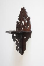 Vintage Folk Art Fretwork Pipe Holder With Bird Motif - Image 4